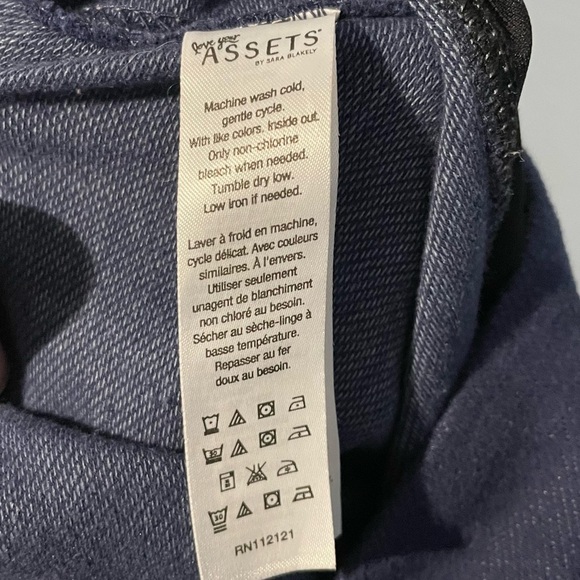 Assets by Sara Blakely Spanx Blue Denim Look Leggings - Picture 4 of 6